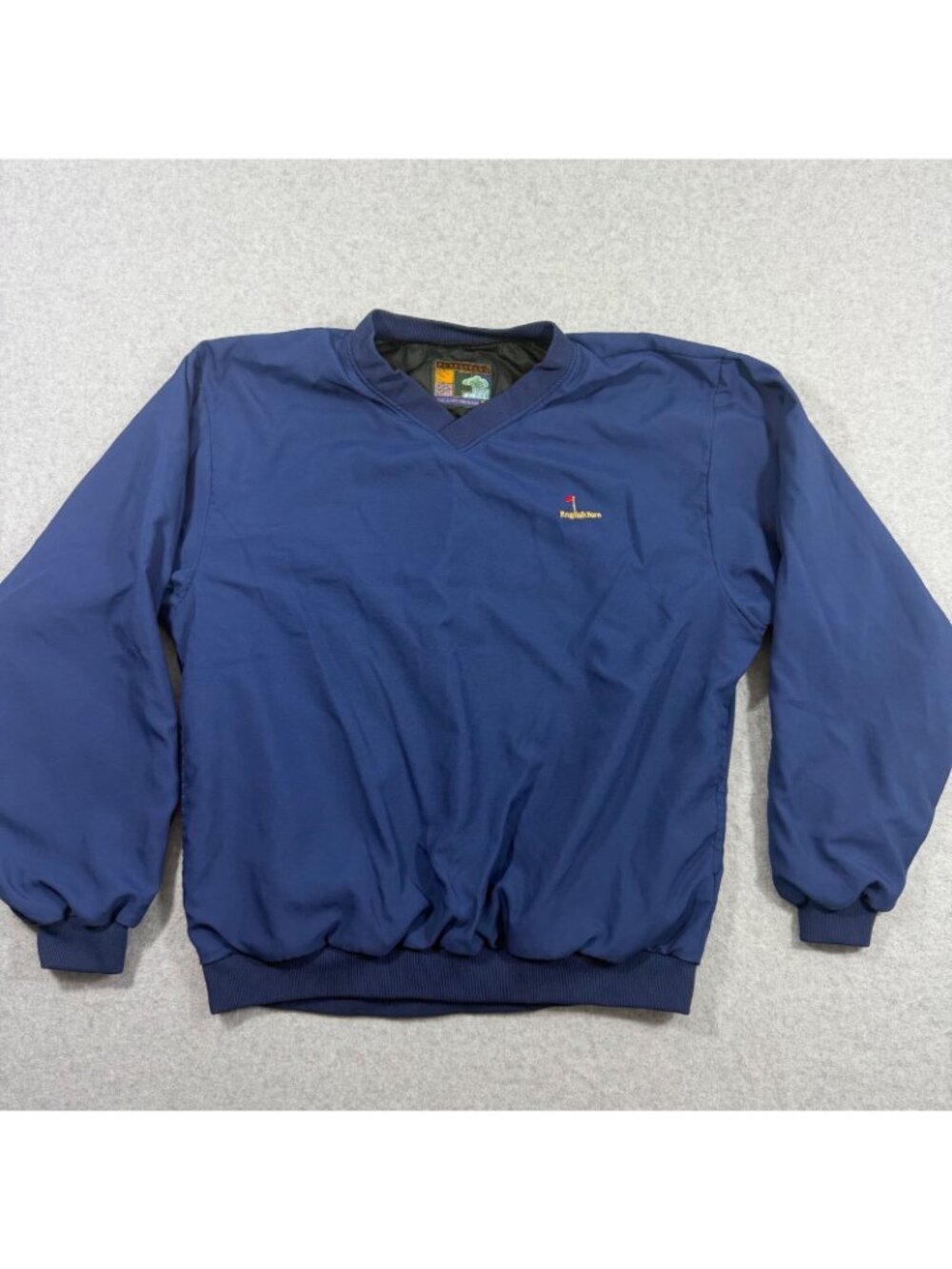 Forrester’s English Turn V-Neck Pullover Windbreaker Jacket Blue Mens M - Picture 2 of 9